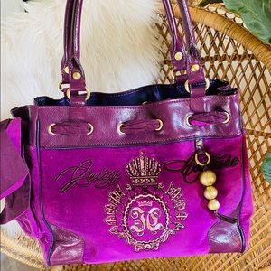 Royal Purple Juicy Couture Tote